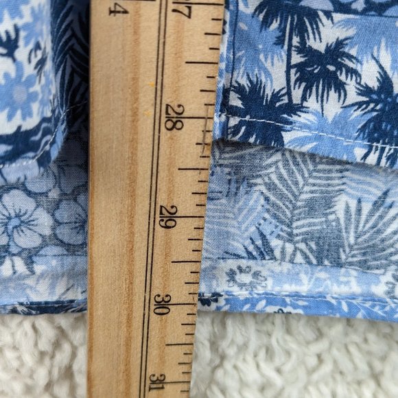 TUNEVUSE* Men's Short Sleeve Button Down Curved Hem Hawaiian Shirt~ Size XXL - Picture 8 of 13